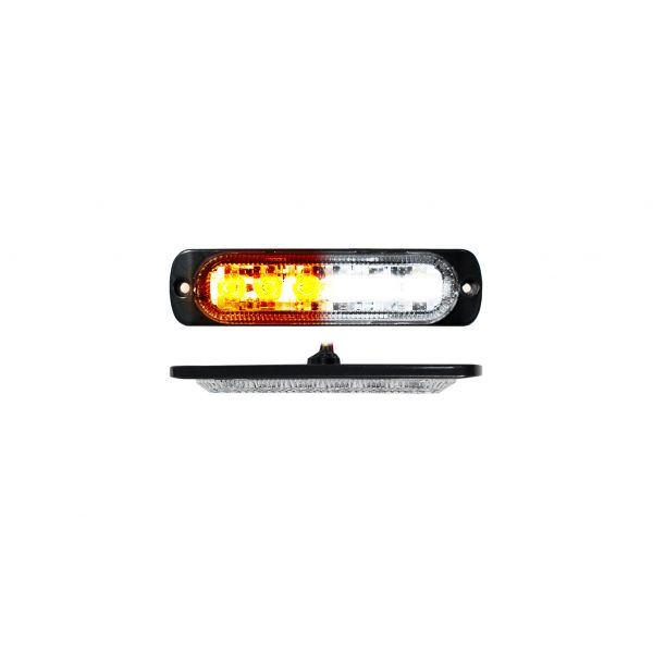 Ultra Slim 6-Watt Amber//White LED Strobe