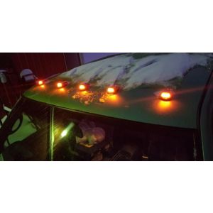 1007472 LoPro Wireless Solar-Powered Truck CAB Amber LED